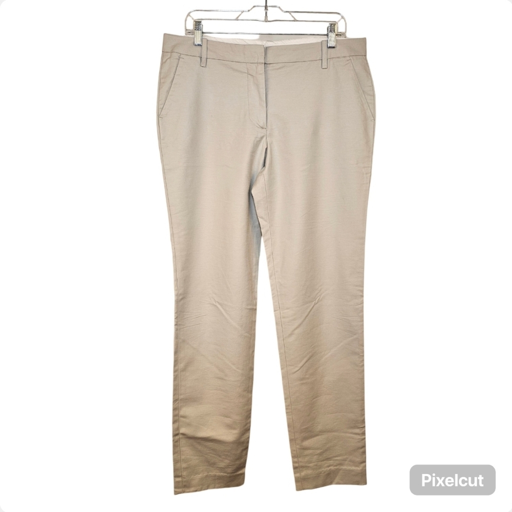 Attitude tan light beige cotton spandex blend docker dress pants size 12 US